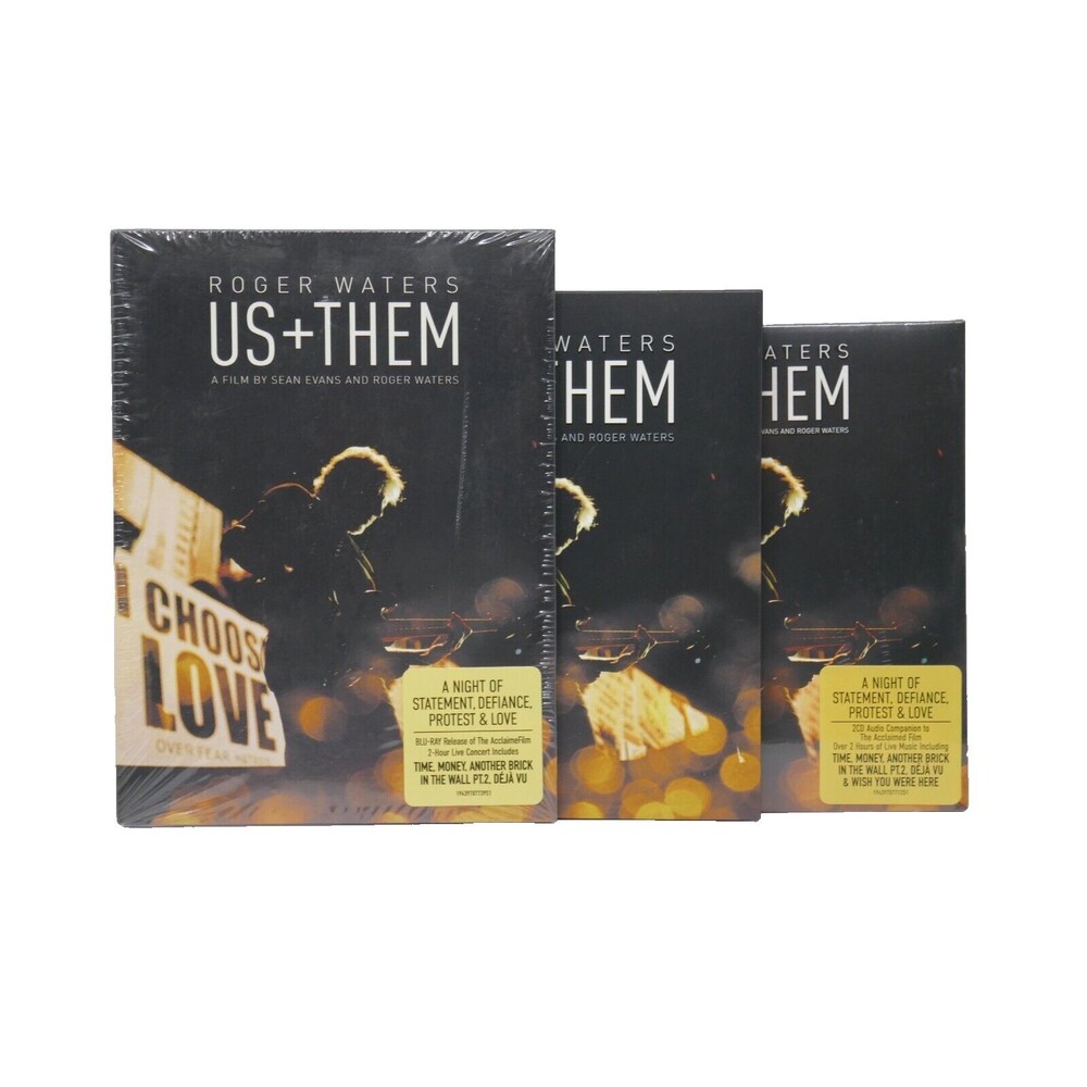 Us + Them by Roger Waters of Pink Floyd (Blu-Ray, CD, DVD 2020)